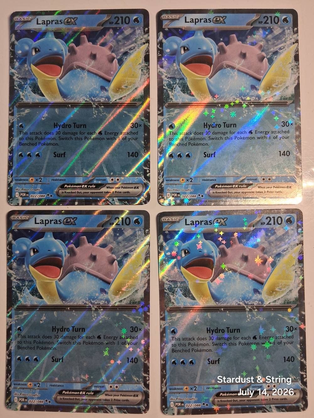 Pokemon Card Lot 12pc Mega Greninja Ex Mega Starmie Ex Lapras Ex Milotic Ex NM - Picture 5 of 6